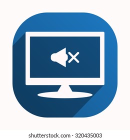 Sound off. icon. vector design