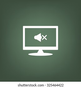 Sound off. icon. vector design