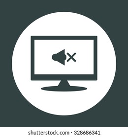 Sound off. icon. vector design