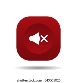 Sound off. icon. vector design