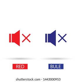 sound off icon vector . Lorem Ipsum Illustration design