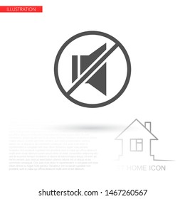 sound off icon vector . Lorem Ipsum Illustration design