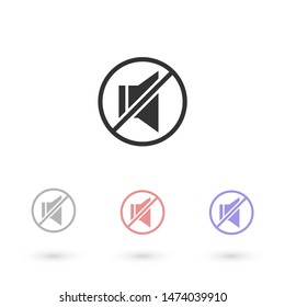sound off icon vector . Lorem Ipsum Illustration design