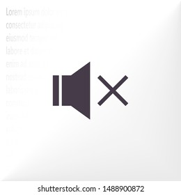 sound off icon vector . Lorem Ipsum Illustration design