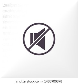 sound off icon vector . Lorem Ipsum Illustration design