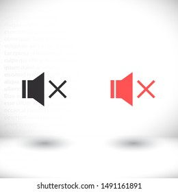 sound off icon vector . Lorem Ipsum Illustration design