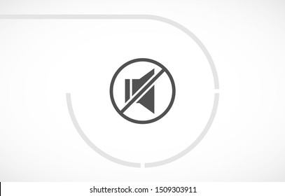 sound off icon vector . Lorem Ipsum Illustration design