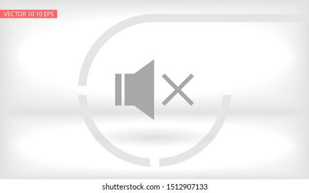 sound off icon vector . Lorem Ipsum Illustration design