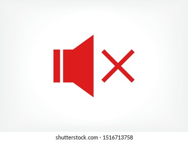 sound off icon vector . Lorem Ipsum Illustration design