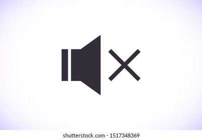 sound off icon vector . Lorem Ipsum Illustration design