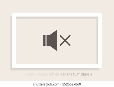 sound off icon vector . Lorem Ipsum Illustration design