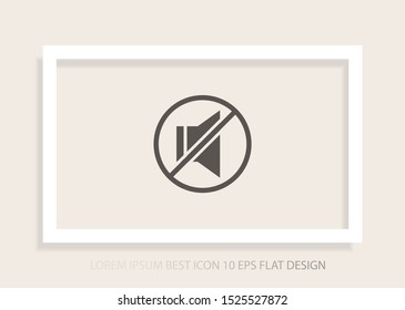 sound off icon vector . Lorem Ipsum Illustration design