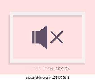 sound off icon vector . Lorem Ipsum Illustration design