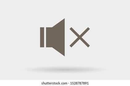 sound off icon vector . Lorem Ipsum Illustration design