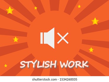 sound off icon vector . Lorem Ipsum Illustration design