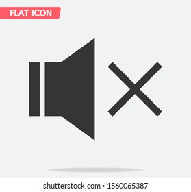 sound off icon vector . Lorem Ipsum Illustration design