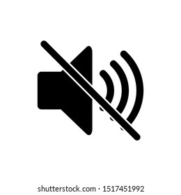 Sound Off Icon Vector. Speaker icon vector. Sound volume mute. Loudspeaker icon vector.