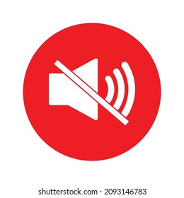 Sound Off Icon Vector. Speaker icon vector. Sound volume mute. Loudspeaker icon vector 