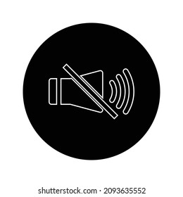 Sound Off Icon Vector. Speaker icon vector. Sound volume mute. Loudspeaker icon vector 