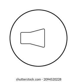 Sound Off Icon Vector. Speaker icon vector. Sound volume mute. Loudspeaker icon vector 