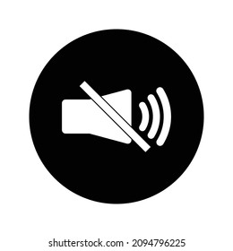 Sound Off Icon Vector. Speaker icon vector. Sound volume mute. Loudspeaker icon vector 