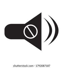 Sound Off icon.vector graphics designs