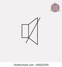sound off line icon