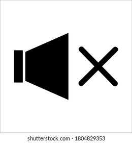 Sound Off, Mute icon vactor