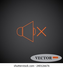 Sound off ,  vector, EPS 10