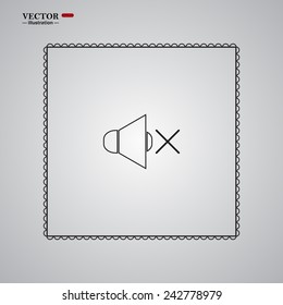 Sound off , vector illustration, EPS 10