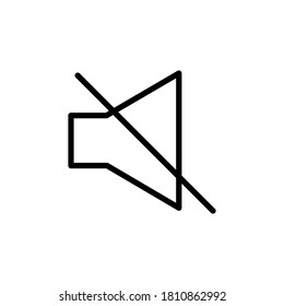 Sound, off, volume vector icon