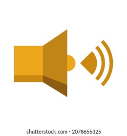 sound on flat clipart vector illustration