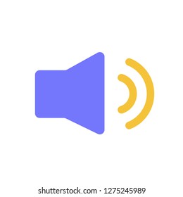 Similar Images Stock Photos Vectors Of Sound On Icon Vector Navy Blue Flat Icon On Transparent Background Shutterstock