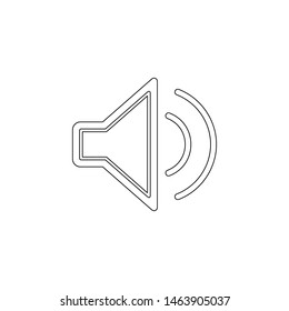 sound on icon. Element of web for mobile concept and web apps icon. Outline, thin line icon for website design and development, app development