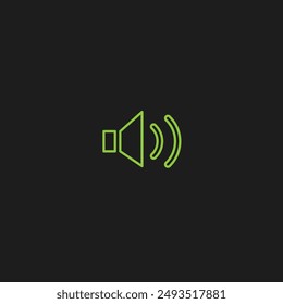 Sound on icon flat vector design