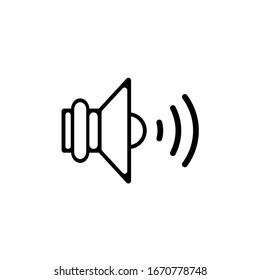 sound on icon. Sound notification vector icon