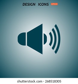 Sound on. icon. vector design