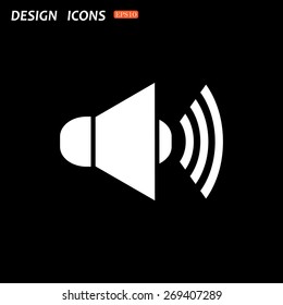 Sound on. icon. vector design