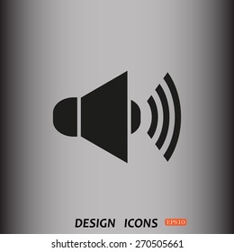 Sound on. icon. vector design
