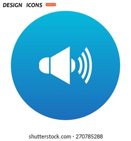 Sound on. icon. vector design