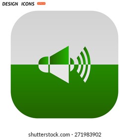 Sound on. icon. vector design