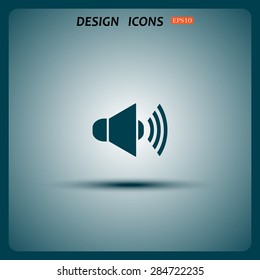 Sound on. icon. vector design