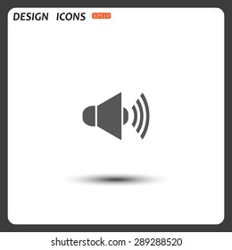 Sound on. icon. vector design