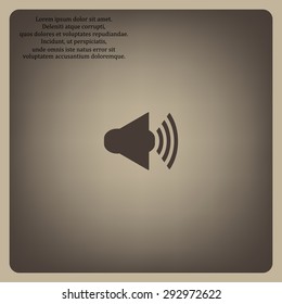 Sound on. icon. vector design