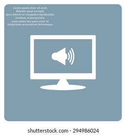 Sound on. icon. vector design