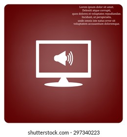 Sound on. icon. vector design
