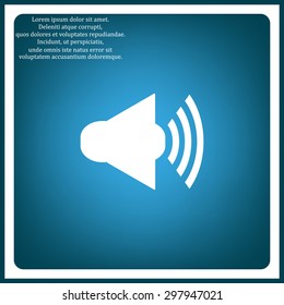 Sound on. icon. vector design