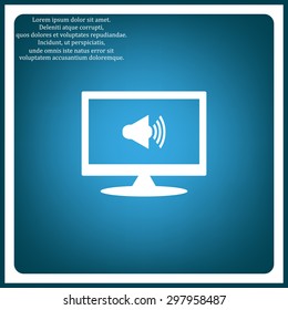 Sound on. icon. vector design