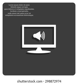 Sound on. icon. vector design