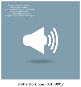 Sound on. icon. vector design